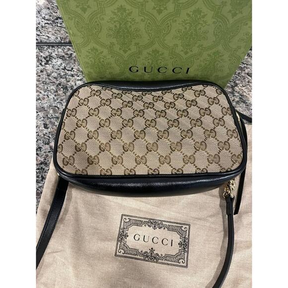 Gucci GG Marmont Shoulder Diagonal Quilted Canvas Small SPB-JB 347956 - Picture 4 of 9